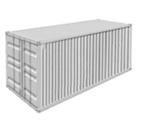 Picture of what you can typically fit inside of a storage unit container.